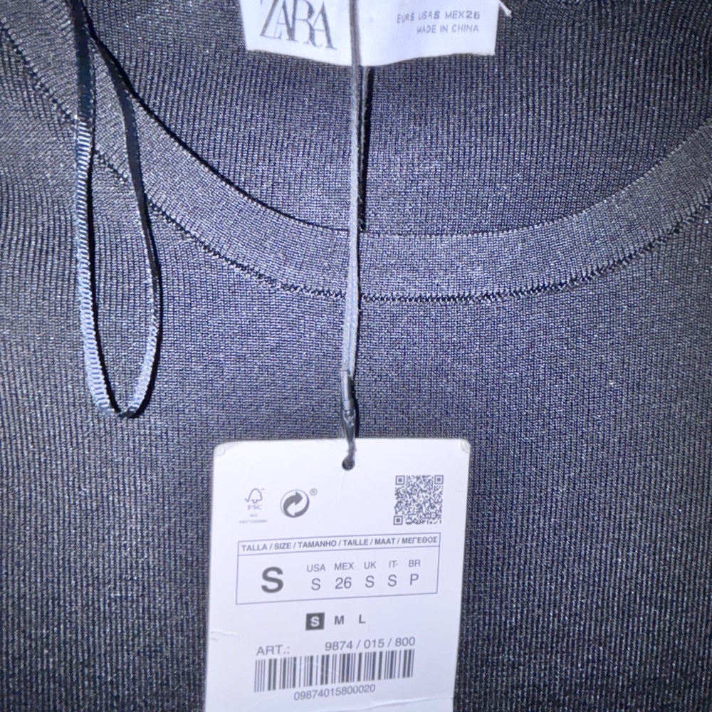 Zara black Knit maxi dress - Picture 4 of 9